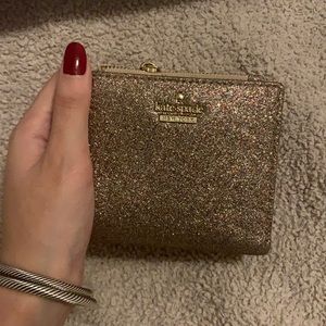 Kate spade rare metallic glittery wallet